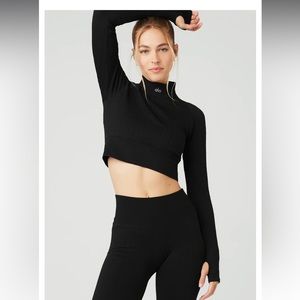 Alo Seamless Cable Knit Long Sleeve Top